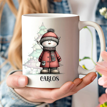 Taza original personalizada para navidad ideal para niños y grupos