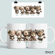  taza personalizada ositos navideños – regalo en grupo – De moi à toi