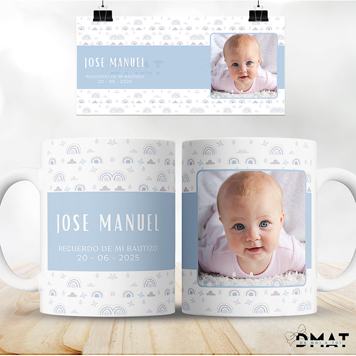 Taza personalizada para bautizo -  De moi à toi