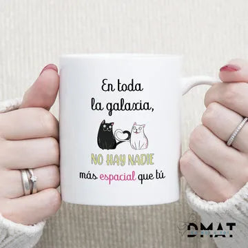 Taza personalizada original y económica para enamorados gatunos