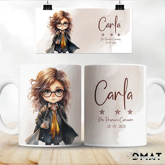 Taza personalizada para fiestas de magia o fantasía