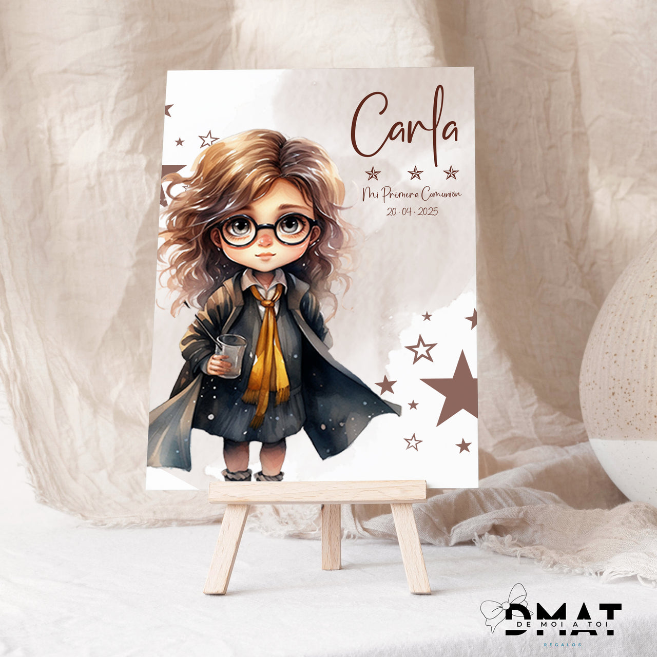 Cartel personalizado mesa dulce harry potter comunion- de moi atoi