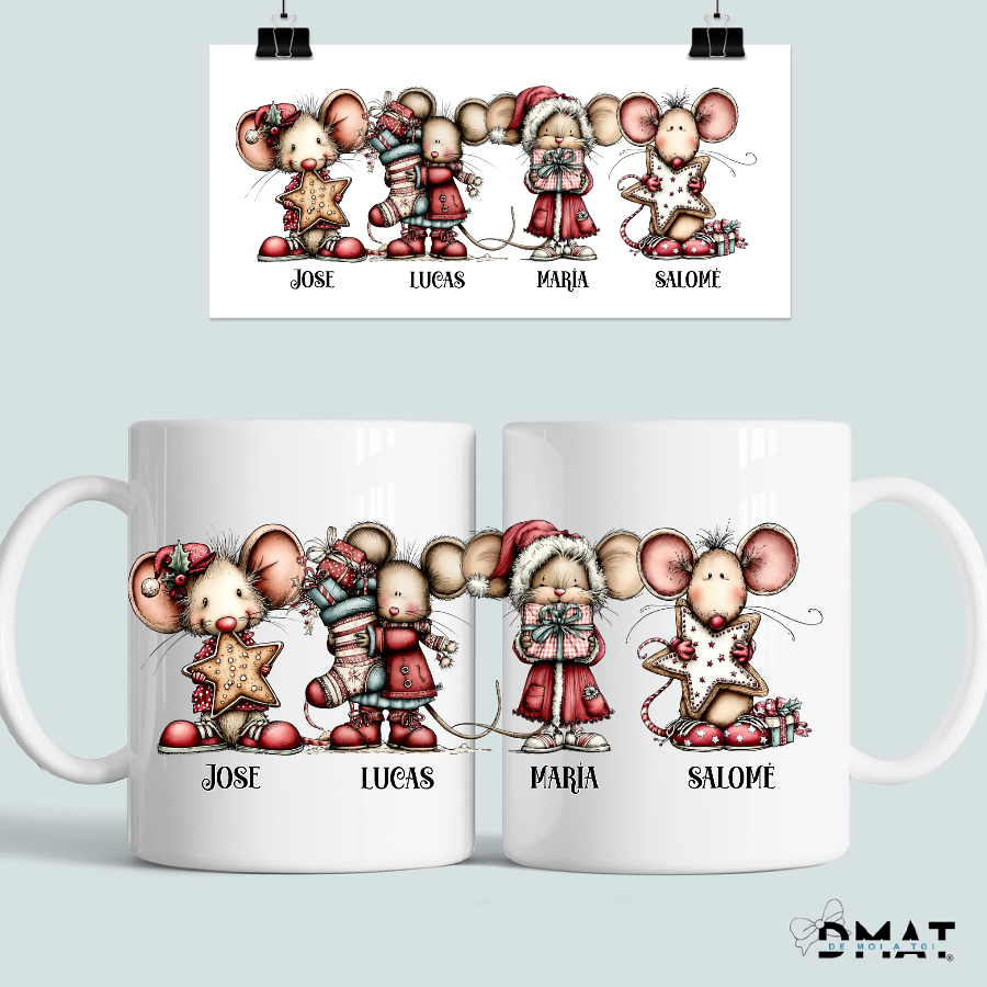 regalo navideño original en grupo – taza personalizada De moi à toi