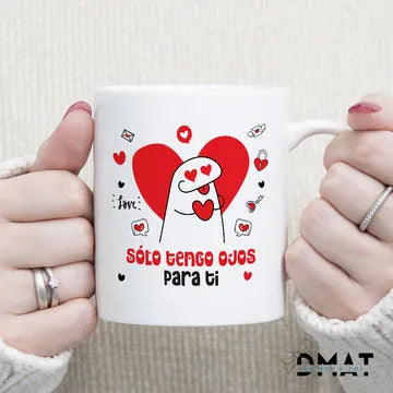 Taza personalizada con frase divertida para enamorados - de moi a toi