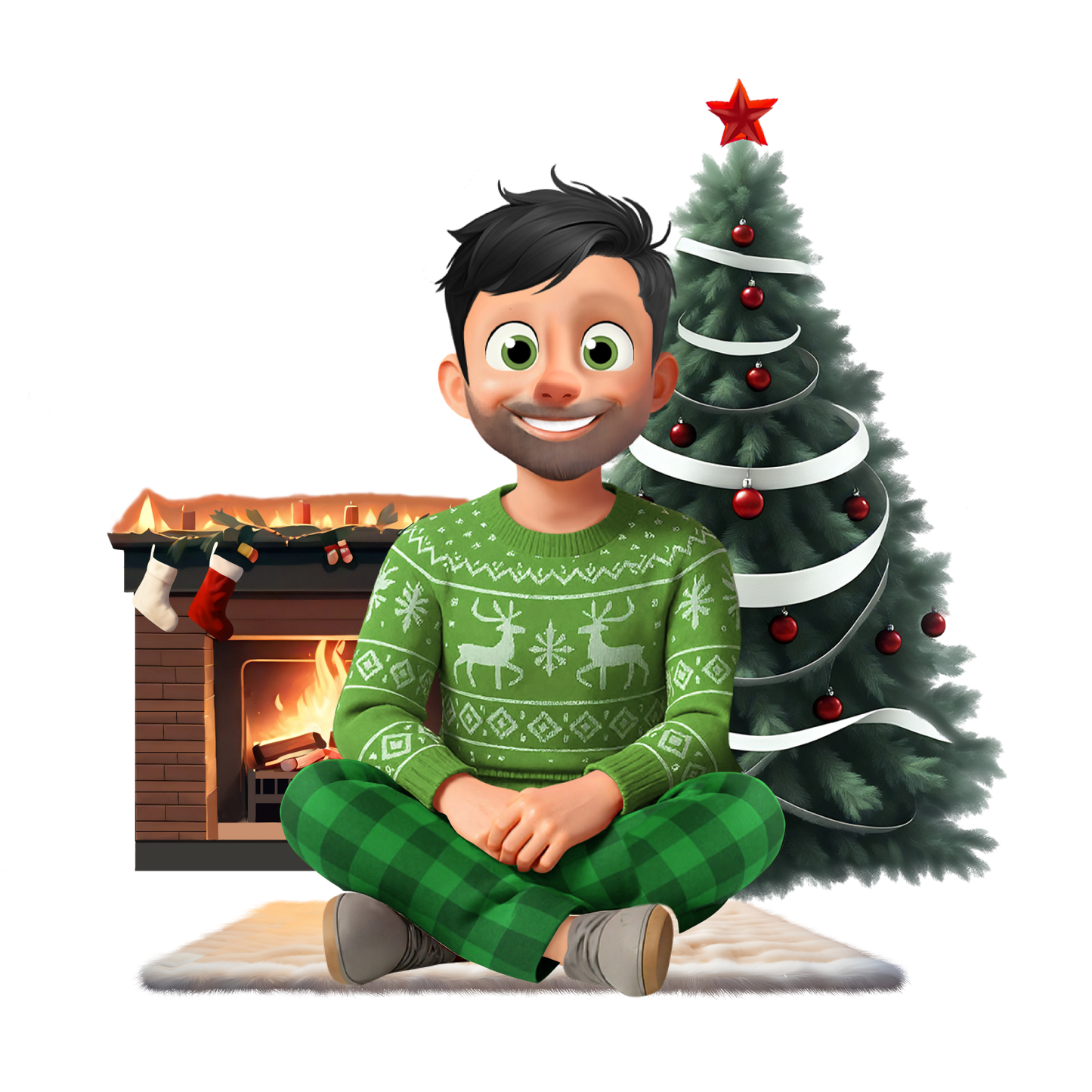 Bola de Navidad acrílica personalizada con dibujos editables Ohana