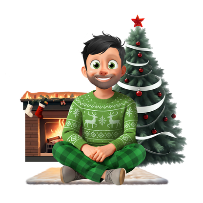 Bola de Navidad acrílica personalizada con dibujos editables Ohana