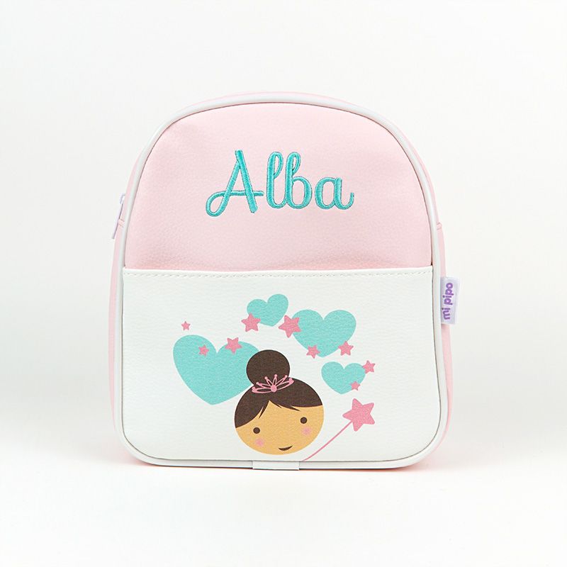 Mochila infantil para guardería con nombre par aniña - La vuelta al cole - De moi à toi