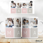 Taza personalizado como regalo para mamá con fotografías - De moi à toi