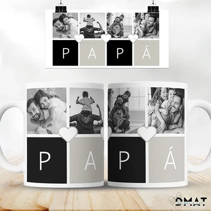 Taza personalizada con fotos para papá