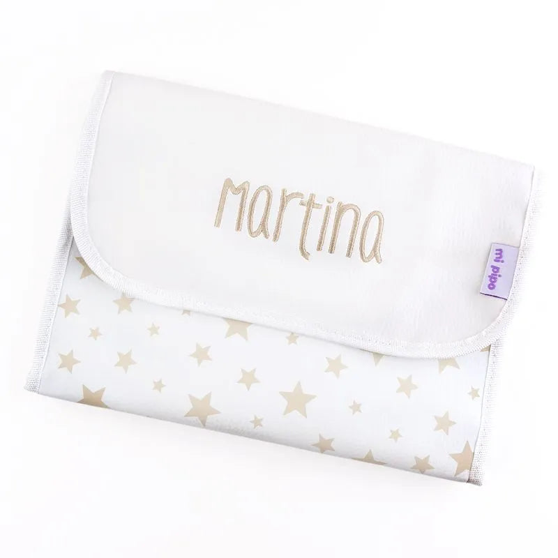 Accesorio infantil portadocumentos con nombre, regalo útil de nacimiento