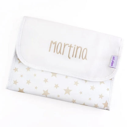 Accesorio infantil portadocumentos con nombre, regalo útil de nacimiento