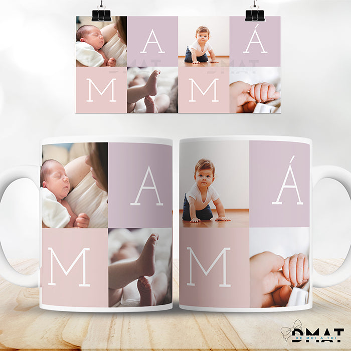 Taza personalizada Día de la Madre con foto y mensaje - De moi à toi