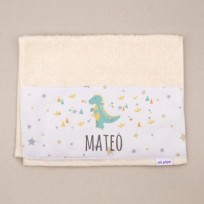 Toallas personalizadas para bebés y niños, ideales para regalo de bautizo.