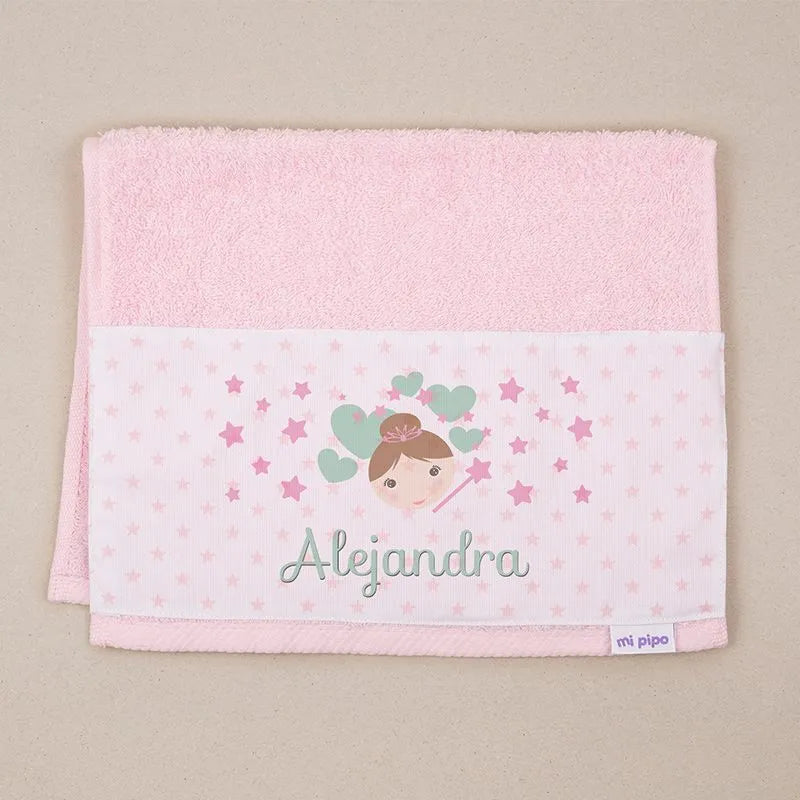 toalla regalo niña personalizada con nombre