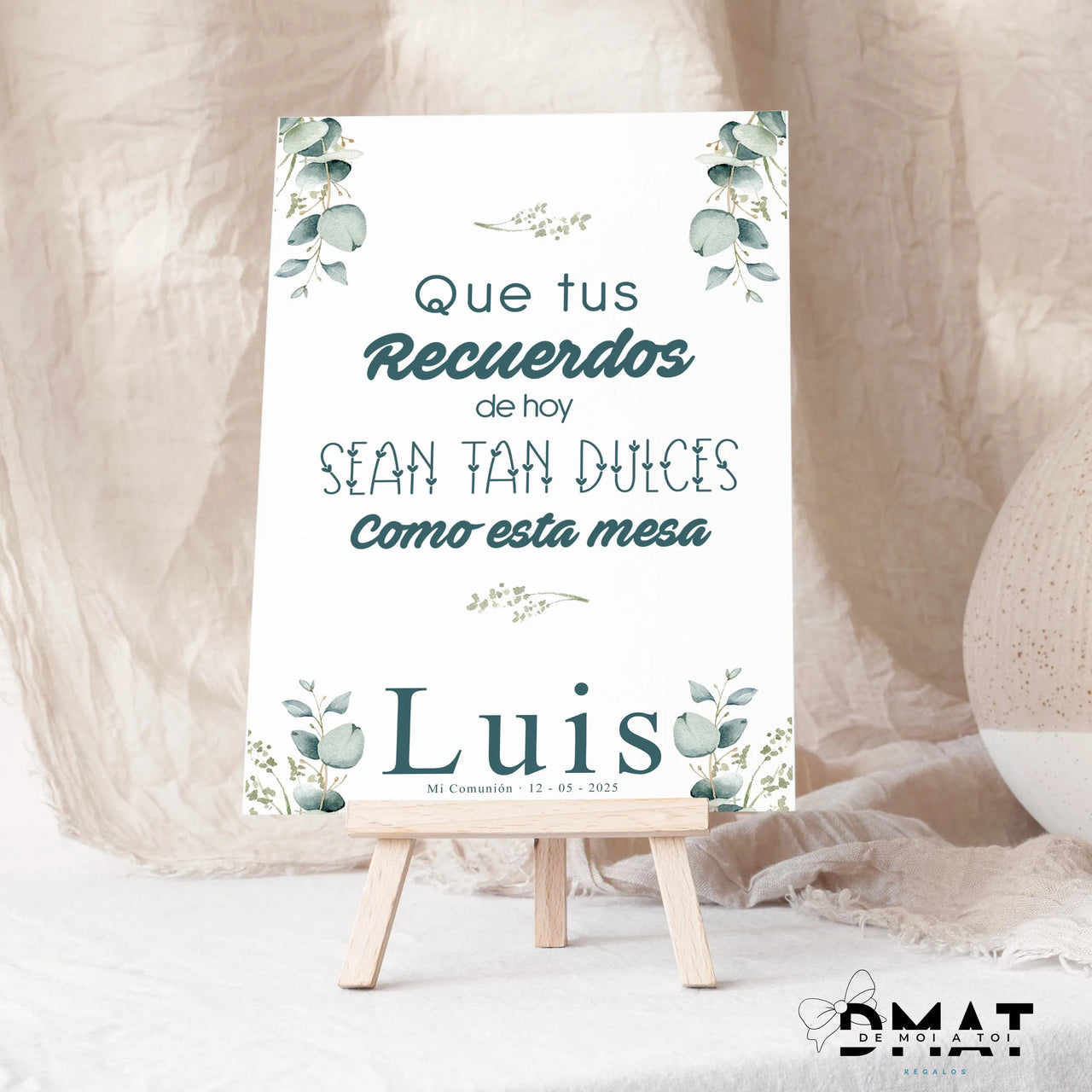 Cartel candy bar - Natural Acuarela