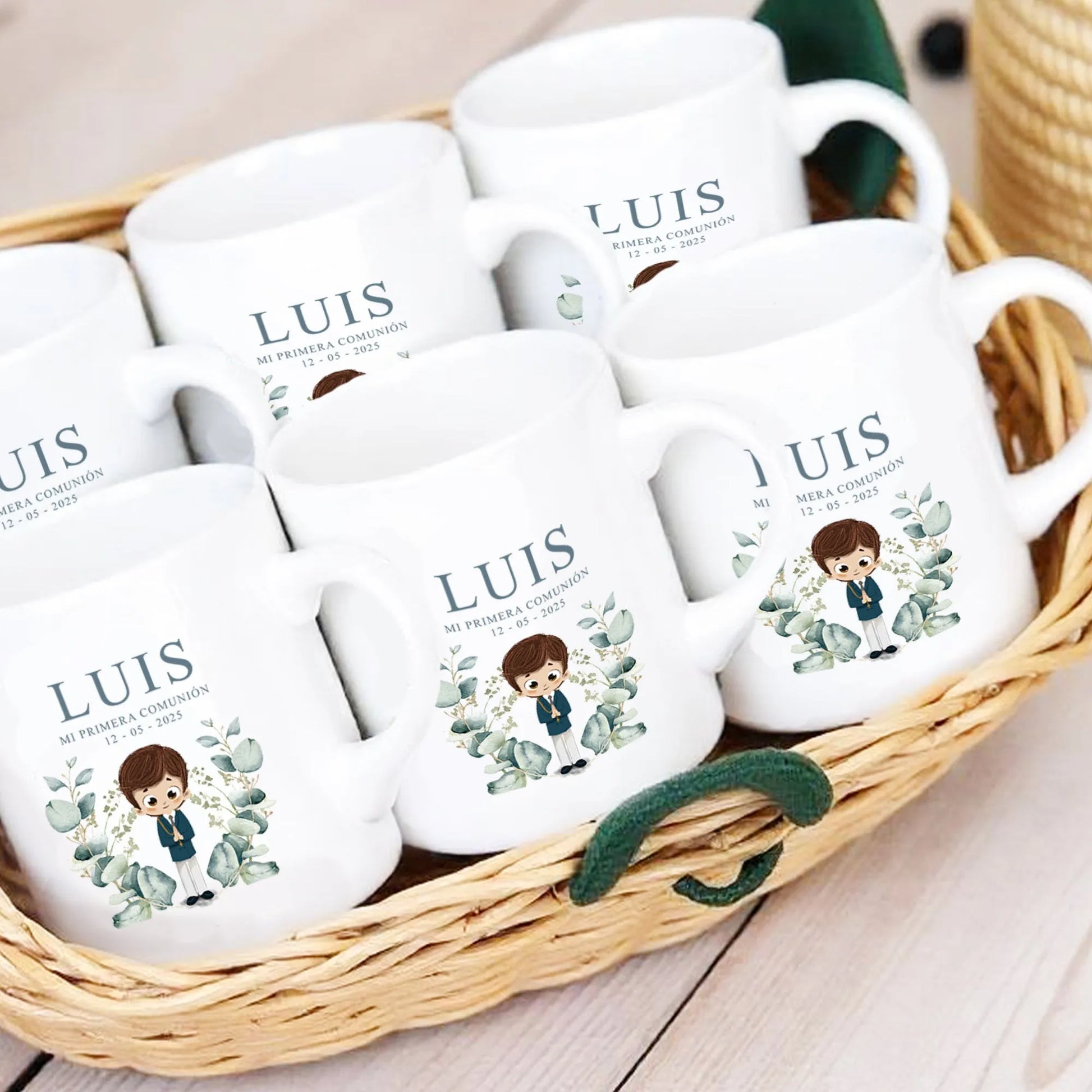 Tazas para invitados de comunión personalizadas y baratas - De moi a toi