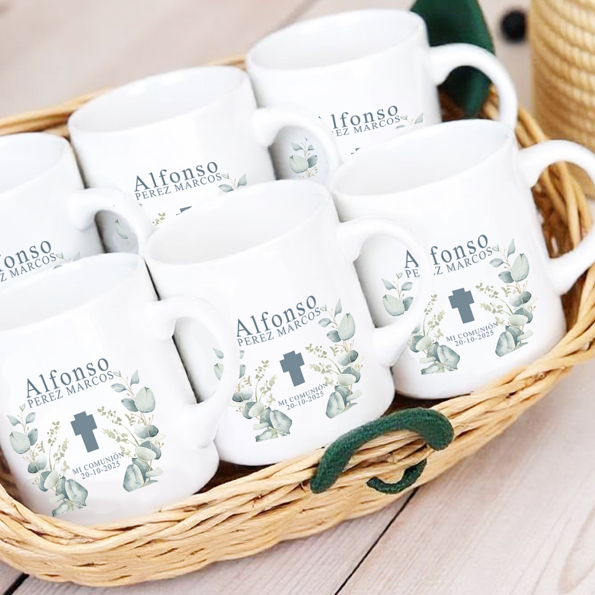 Tazas económicas para regalar a invitados - Personalizadas con diseños bonitos