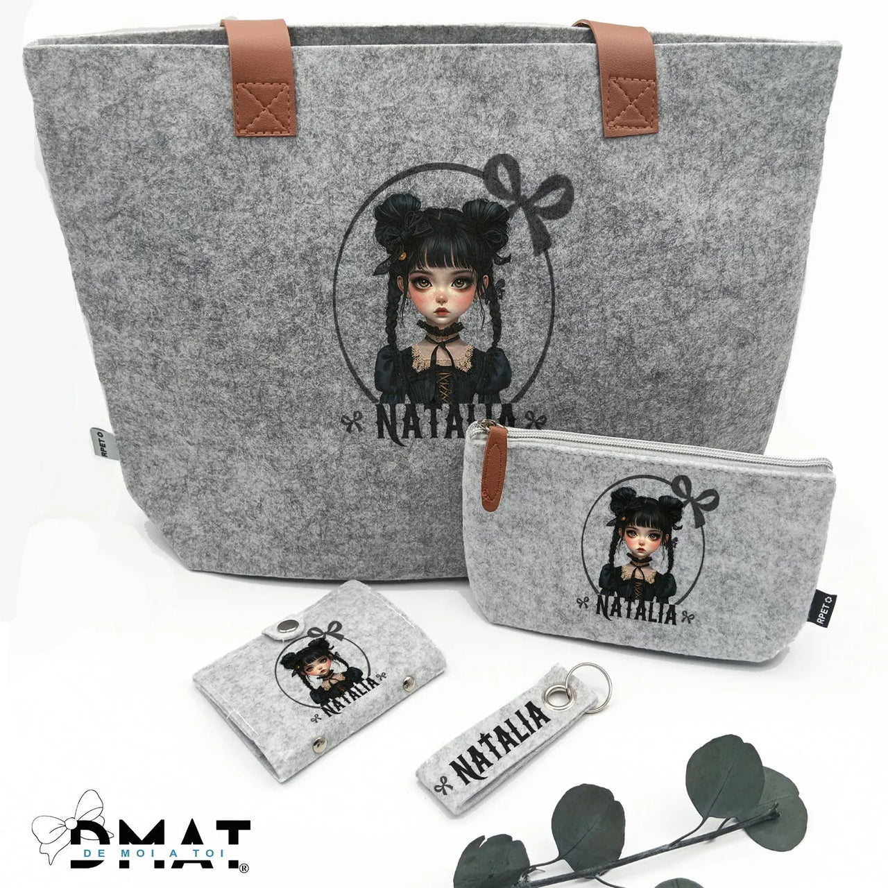 Regalo juvenil personalizado para niñas de la serie miércoles - De moi a toi