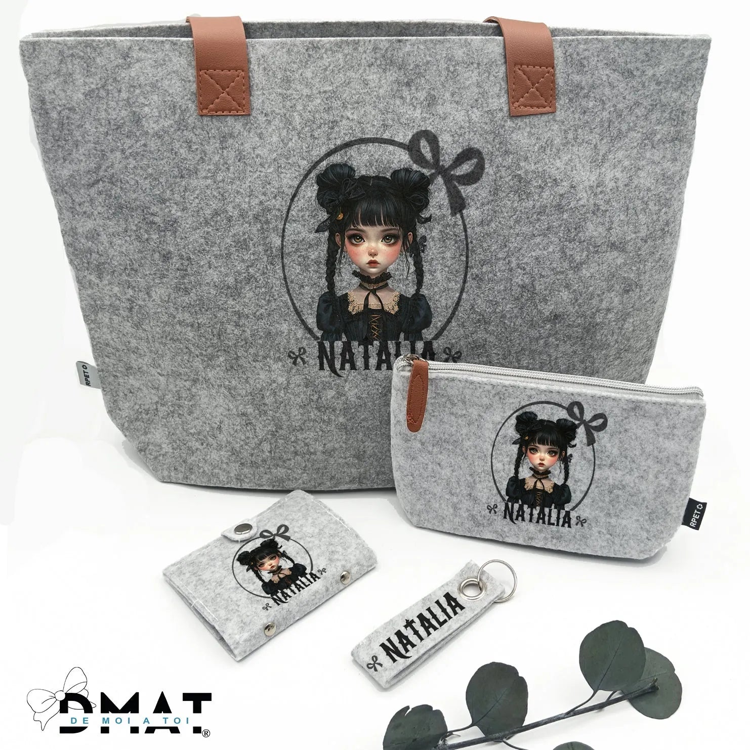 Regalo juvenil personalizado para niñas de la serie miércoles - De moi a toi