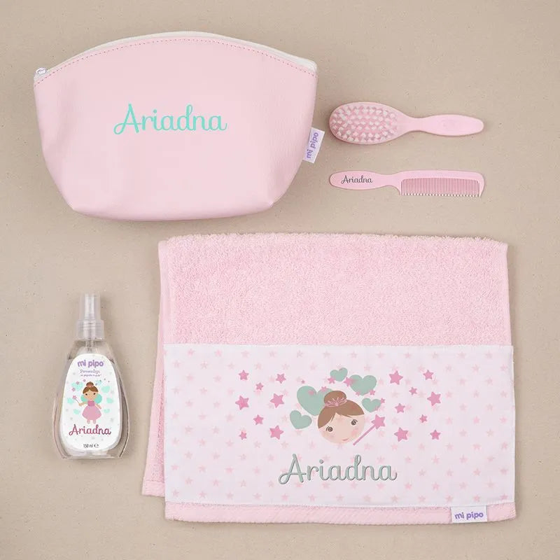 Pack de regalo personalizado con nombre para bebés, exclusivo y único.