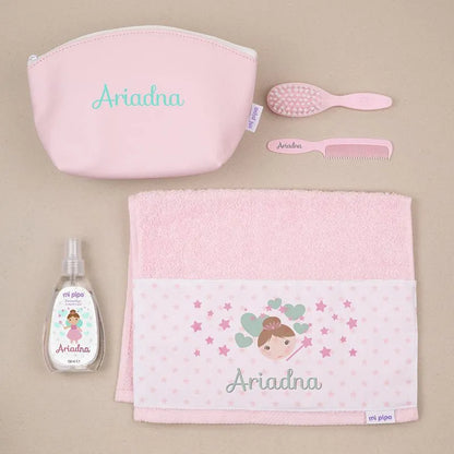 Pack de regalo personalizado con nombre para bebés, exclusivo y único.