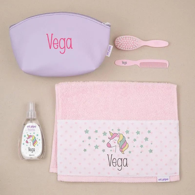 Pack de aseo infantil con nombre para bebés y niños