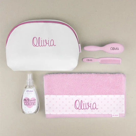 Pack de aseo infantil con nombre para bebés y niños