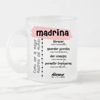 Taza de regalo para madrina personalizada - de moi a toi