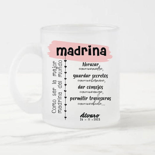 Taza de regalo para madrina personalizada - de moi a toi