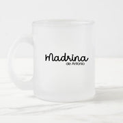 Taza de cristal personalizada para regalar a padrino de boda, bautizo o comunión. De moi a toi