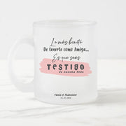 Regalo personalizado para testigo de boda   - Taza de cristal original para regalar - de moi a toi