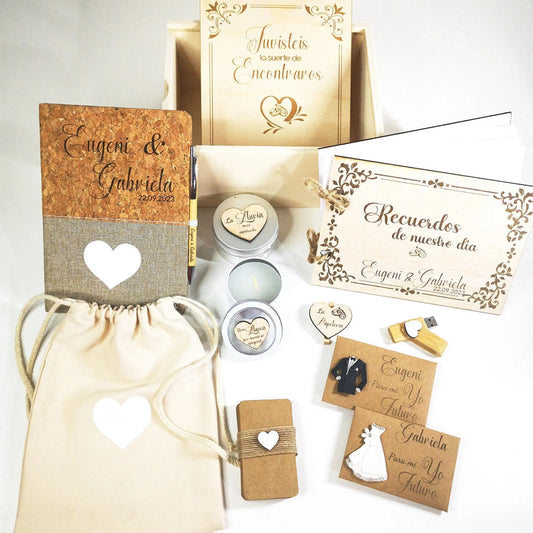 Cápsula del tiempo boda | Caja de recuerdos personalizada
