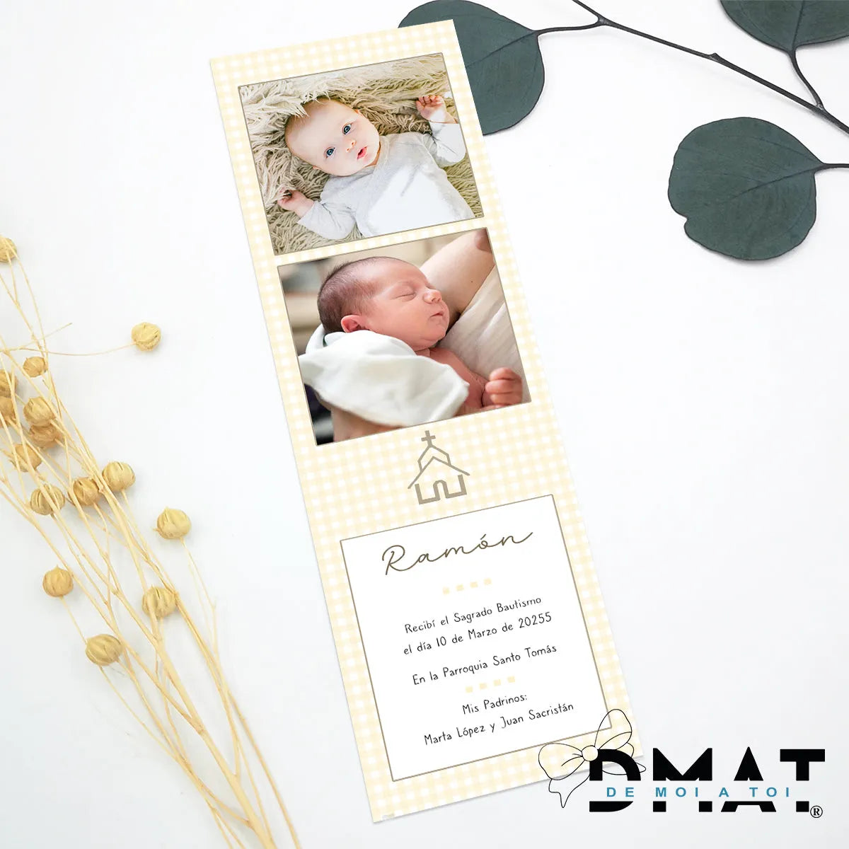 Recuerdos de bautismo económicos - De moi a toi