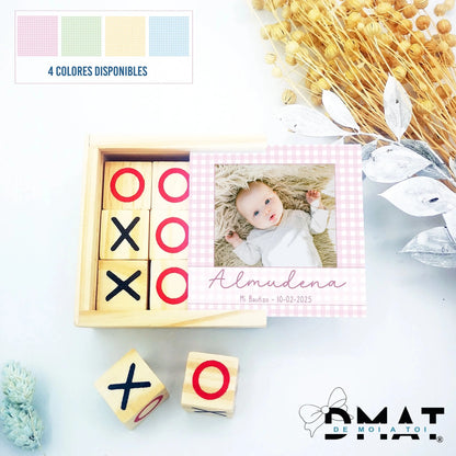 Recordatorio de bautizo personalizado con foto de bebé - De moi a toi