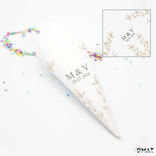 conos para pétalos de boda