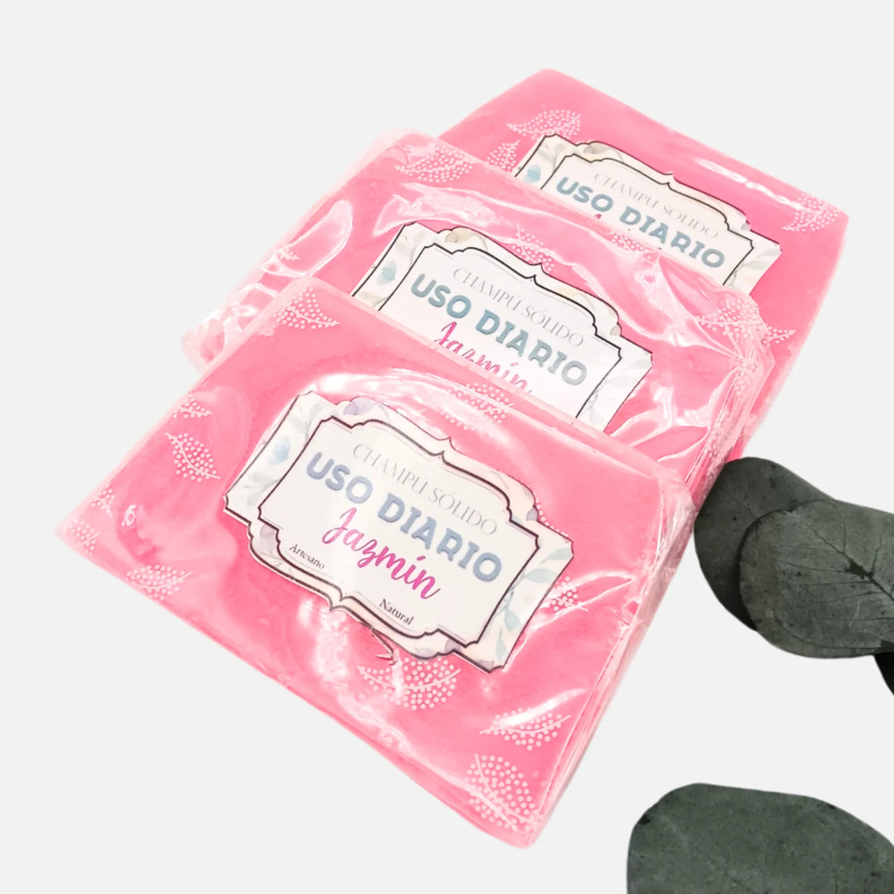Pack 3 pastillas sólidas jabón - Champú y afeitado