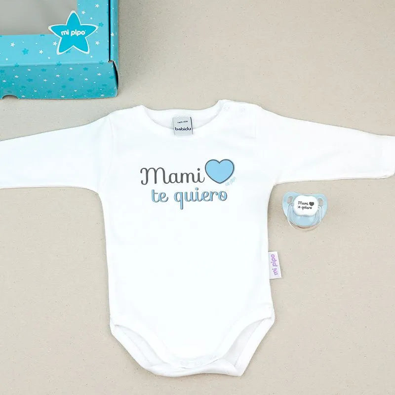 Detalle especial para el Día de la Madre: set bebé con body personalizado “Mami te quiero”