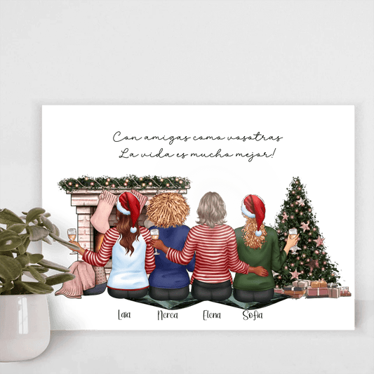 Lamina personalizada navidad (3-4 pax)