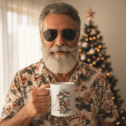 Taza de navidad divertida personalizada con diseño original y nombre