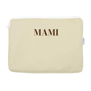 Portafolios de polipiel negro con cremallera y personalización bordada, ideal para el Día de la Madre