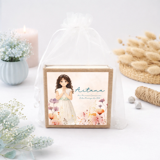 Bloc de notas Editable comunión -  Wildflower