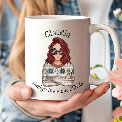 Taza Navidad Personalizada con creador de Personajes Chibi