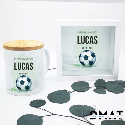 Regalo de comunión personalizado – Set de taza y hucha