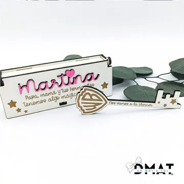 Llave mágica warner bross personalizada - de moi a toi