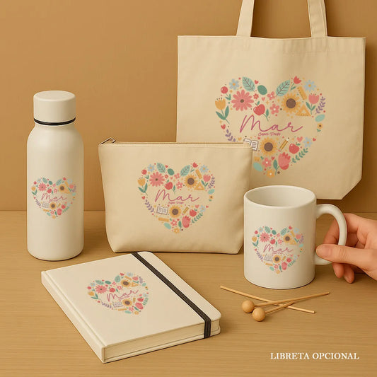 Set de regalo fin de curso personalizado para mujer y maestra - De moi à toi