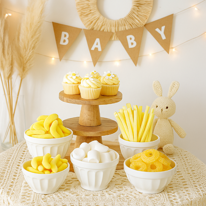 Mesa dulce - Pack de chuches en colores amarillos para fiestas infantiles - De moi a toi