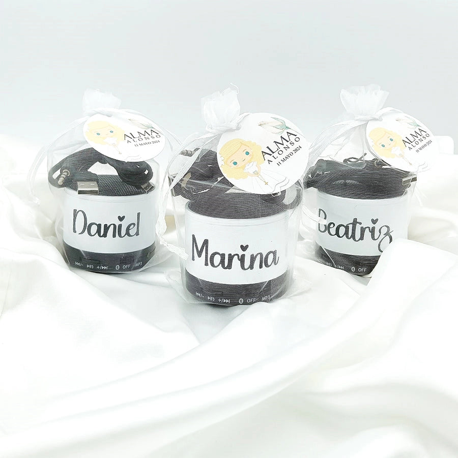 Regalo de comunión original y práctico para jóvenes - Altavoz con nombre - de moi a toi