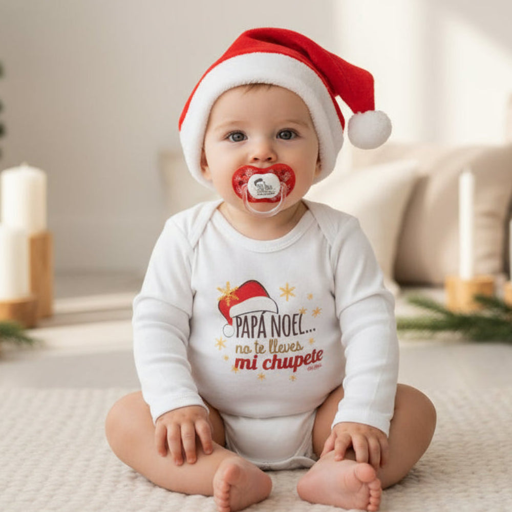 Body y chupete navidad original y divertido - regalo navideño embarazadas y bebés mi pipo - De moi à toi
