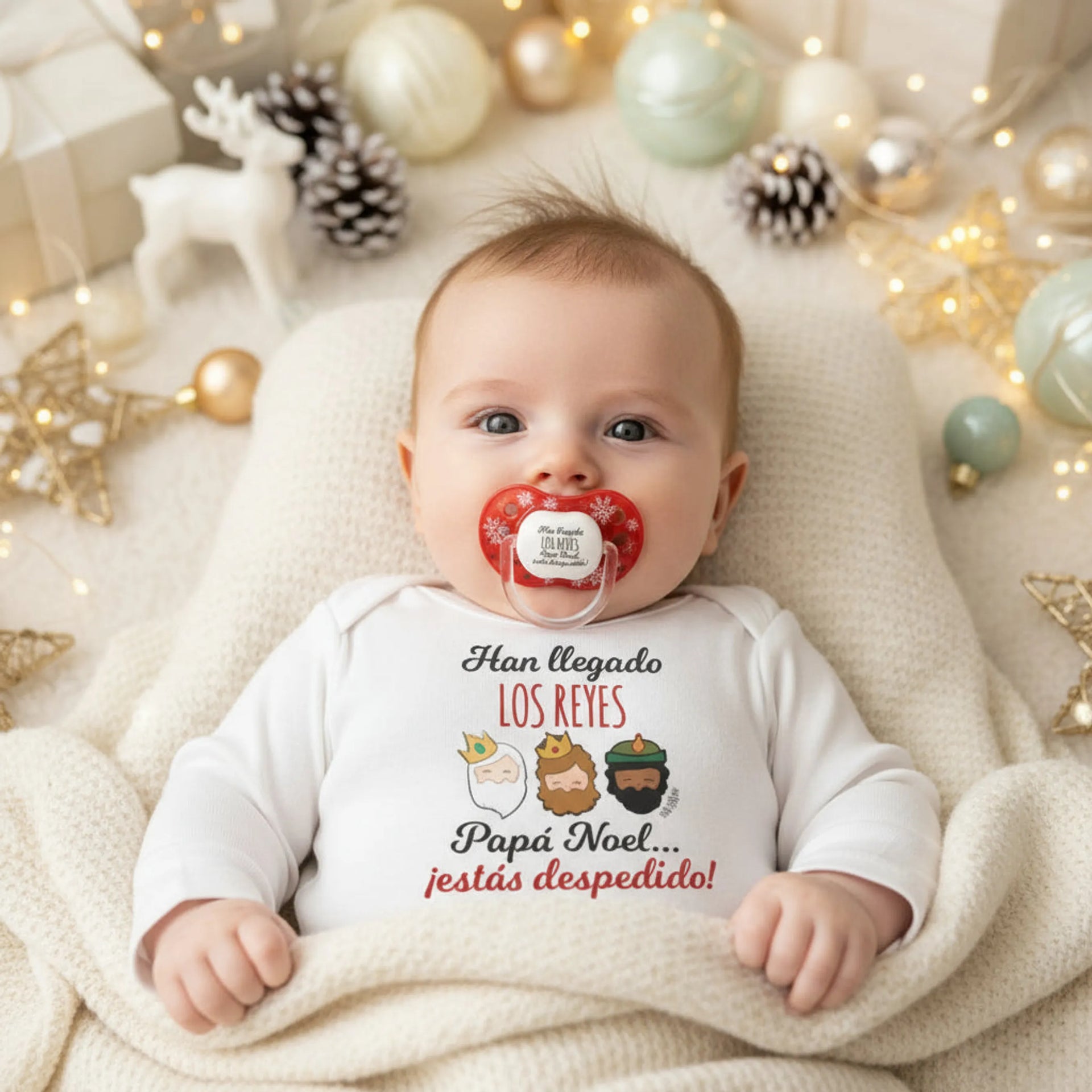 Regalo para bebés y embarazadas navidad divertido reyes magos - mipipo
