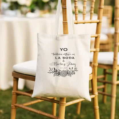 Bolsa de tela personalizada para invitados de boda - De moi à toi